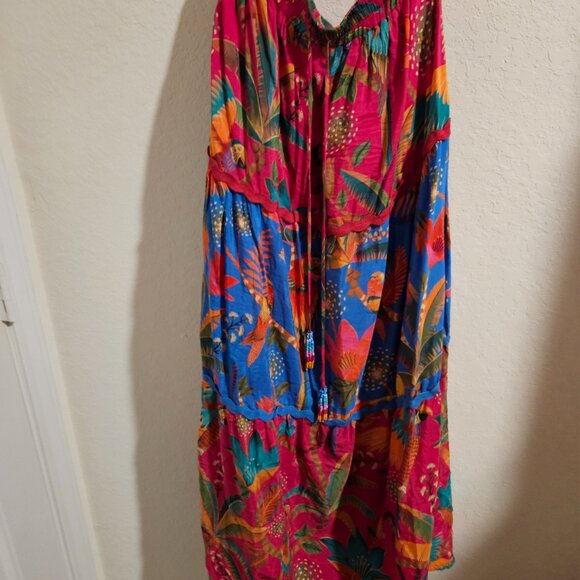 Macaw Party Mix Maxi Skirt by Farm Rio L - Picture 15 of 15
